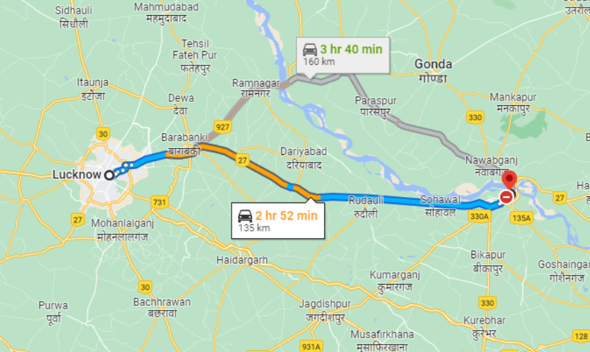Lucknow To Ayodhya